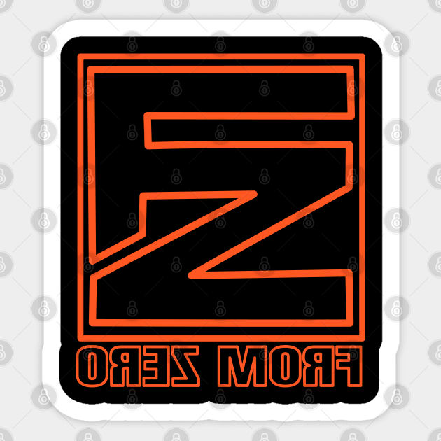 FROM ZERO tshirt logo Sticker by 3DaysOutCloth